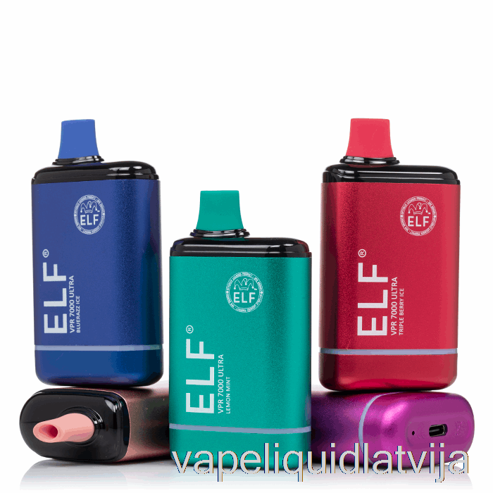 Elf Vpr 7000 Ultra Vienreizējās Lietošanas Melnā Ledus Vape šķidrums